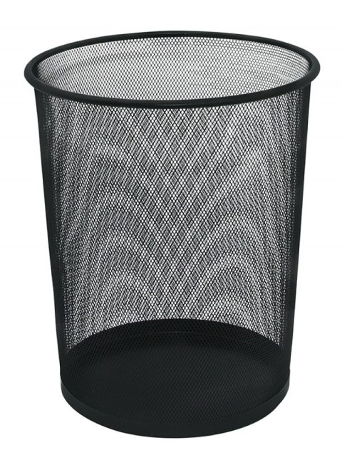 Kosz na śmieci Q-CONNECT Office Set, metalowy, 19l, czarny Kosz na śmieci Q-CONNECT Office Set, metalowy, 19l, czarny