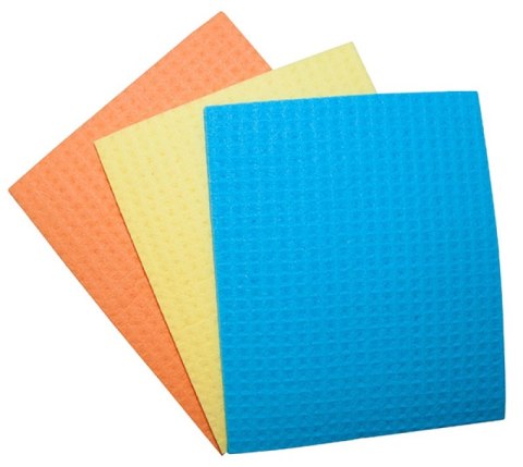 Ścierka gąbczasta OFFICE PRODUCTS, celuloza, 18x16cm, 3szt., mix kolorów Ścierka gąbczasta OFFICE PRODUCTS, celuloza, 18x16cm, 3szt., mix kolorów