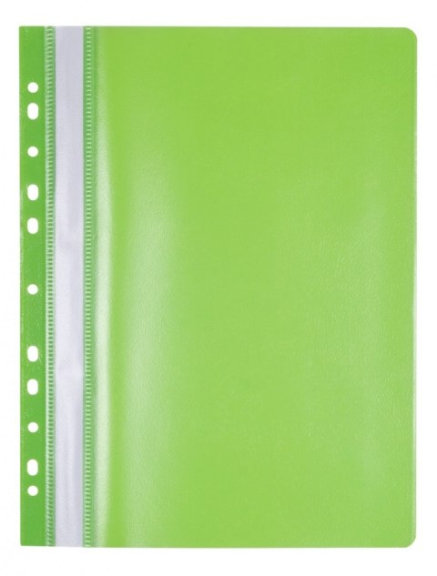 Skoroszyt OFFICE PRODUCTS, PP, A4, miękki, 100/170mikr., wpinany, jasnozielony Skoroszyt OFFICE PRODUCTS, PP, A4, miękki, 100/170mikr., wpinany, jasnozielony