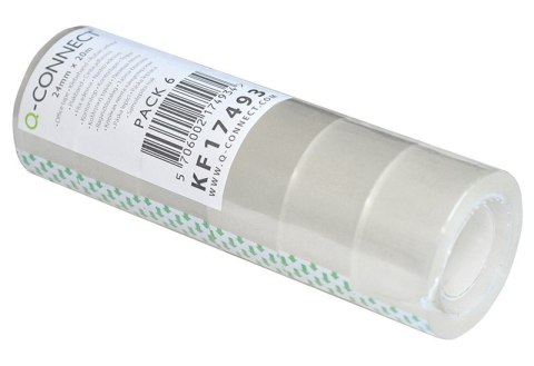 Taśma biurowa Q-CONNECT, 24mm, 20m, 6szt. Taśma biurowa Q-CONNECT, 24mm, 20m, 6szt.