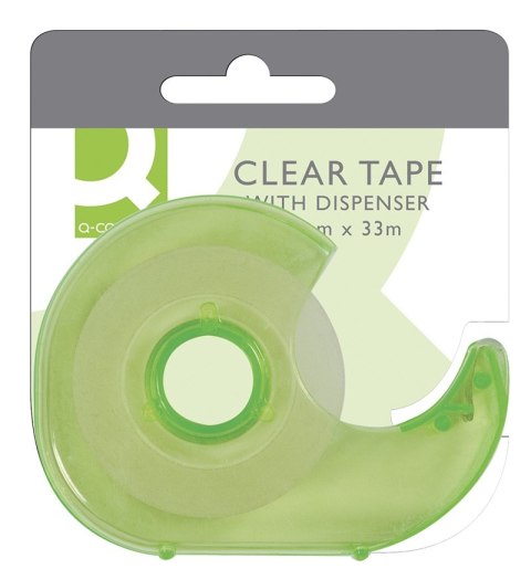 Taśma biurowa z dyspenserem Q-CONNECT, 19mm, 33m, mix kolorów Taśma biurowa z dyspenserem Q-CONNECT, 19mm, 33m, mix kolorów