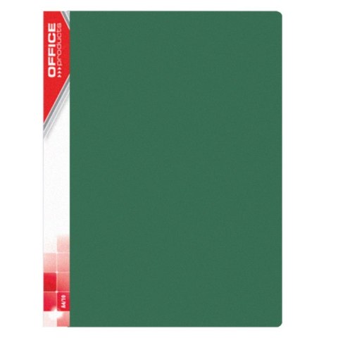 Teczka ofertowa OFFICE PRODUCTS, PP, A4, 620mikr., 30 koszulek, zielona Teczka ofertowa OFFICE PRODUCTS, PP, A4, 620mikr., 30 koszulek, zielona