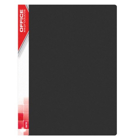 Teczka ofertowa OFFICE PRODUCTS, PP, A4, 850mikr., 40 koszulek, czarna Teczka ofertowa OFFICE PRODUCTS, PP, A4, 850mikr., 40 koszulek, czarna