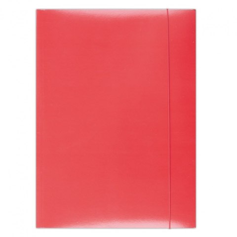 Teczka z gumką OFFICE PRODUCTS, karton, A4, 300gsm, 3-skrz., czerwona Teczka z gumką OFFICE PRODUCTS, karton, A4, 300gsm, 3-skrz., czerwona