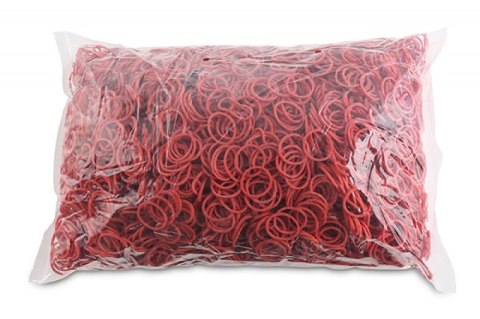 Gumki recepturki OFFICE PRODUCTS, średnica 20mm, 1,5x1,5mm, 60% kauczuku, 1000g, zgrzewka, czerwone Gumki recepturki OFFICE PRODUCTS, średnica 20mm, 1,5x1,5mm, 60% kauczuku, 1000g, zgrzewka, czerwone