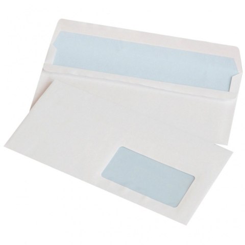 Koperty samoklejące OFFICE PRODUCTS, SK, DL, 110x220mm, 75gsm, 1000szt., z okienkiem prawym 45x90mm, białe Koperty samoklejące OFFICE PRODUCTS, SK, DL, 110x220mm, 75gsm, 1000szt., z okienkiem prawym 45x90mm, białe