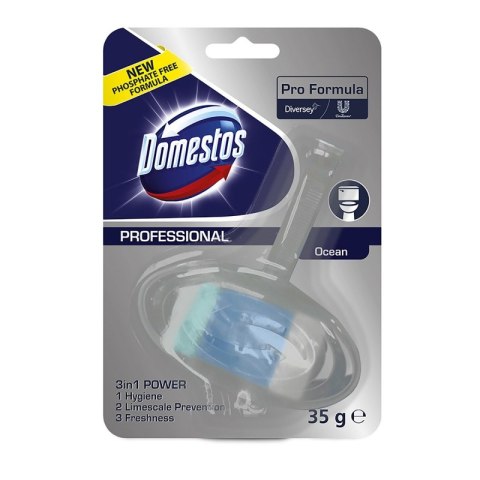 Kostka toaletowa DOMESTOS Diversey Ocean, w koszyku, 35g Kostka toaletowa DOMESTOS Diversey Ocean, w koszyku, 35g