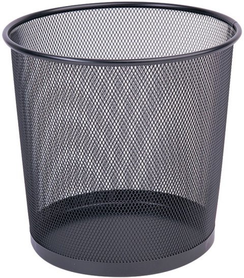 Kosz na śmieci Q-CONNECT Office Set, metalowy, 12l, czarny Kosz na śmieci Q-CONNECT Office Set, metalowy, 12l, czarny