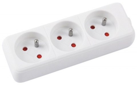Przedłużacz OFFICE PRODUCTS, 3 gniazda, 1,5m, z uziemieniem, biały Przedłużacz OFFICE PRODUCTS, 3 gniazda, 1,5m, z uziemieniem, biały