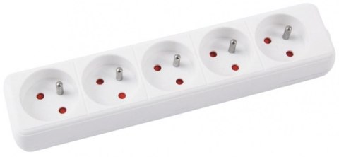 Przedłużacz OFFICE PRODUCTS, 5 gniazd, 5m, z uziemieniem, biały Przedłużacz OFFICE PRODUCTS, 5 gniazd, 5m, z uziemieniem, biały