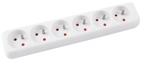Przedłużacz OFFICE PRODUCTS, 6 gniazd, 5m, z uziemieniem, biały Przedłużacz OFFICE PRODUCTS, 6 gniazd, 5m, z uziemieniem, biały