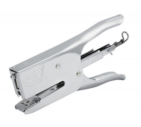 Zszywacz SAXDesign 630, zszywa do 40 kartek, na płasko, srebrny Zszywacz SAXDesign 630, zszywa do 40 kartek, na płasko, srebrny