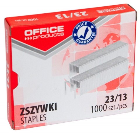 Zszywki OFFICE PRODUCTS, 23/13, 1000szt. Zszywki OFFICE PRODUCTS, 23/13, 1000szt.