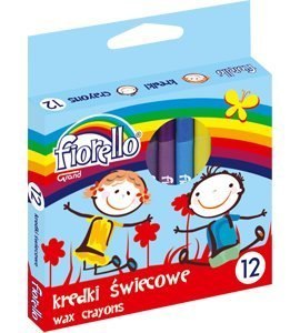 Kredki FIORELLO świecowe 12 kolorów 170-2628 Kredki FIORELLO świecowe 12 kolorów 170-2628