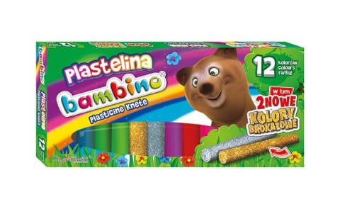 Plastelina BAMBINO 12 kolorów St.Majewski Plastelina BAMBINO 12 kolorów St.Majewski