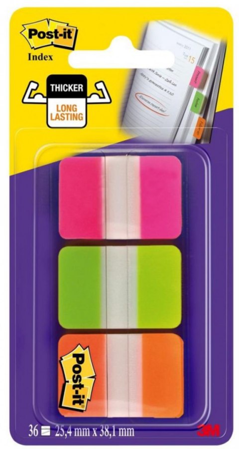 Zakładki indeksujące POST-IT_ do archiwizacji (686-PGOEU), PP, silne, 38x25mm, 3x22 kart., mix kolorów Zakładki indeksujące POST-IT_ do archiwizacji (686-PGOEU), PP, silne, 38x25mm, 3x22 kart., mix kolorów