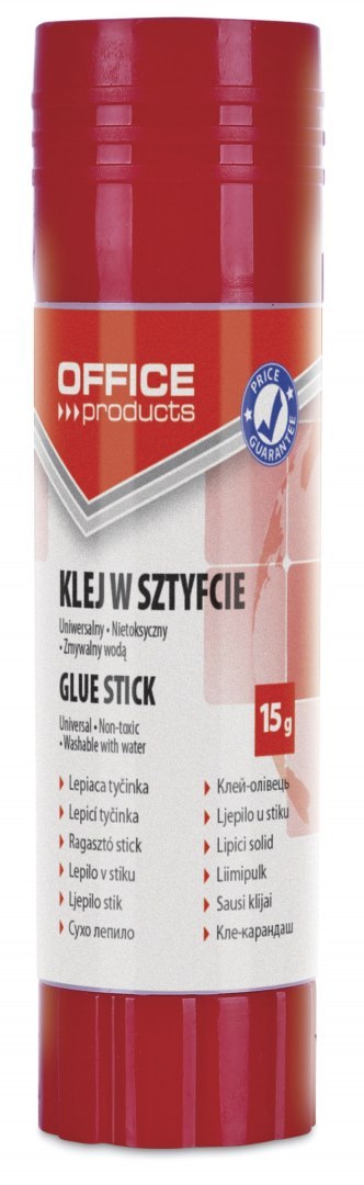 Klej w sztyfcie OFFICE PRODUCTS, PVA, 15g Klej w sztyfcie OFFICE PRODUCTS, PVA, 15g