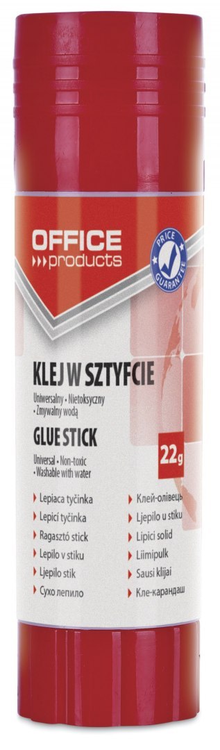 Klej w sztyfcie OFFICE PRODUCTS, PVA, 22g Klej w sztyfcie OFFICE PRODUCTS, PVA, 22g