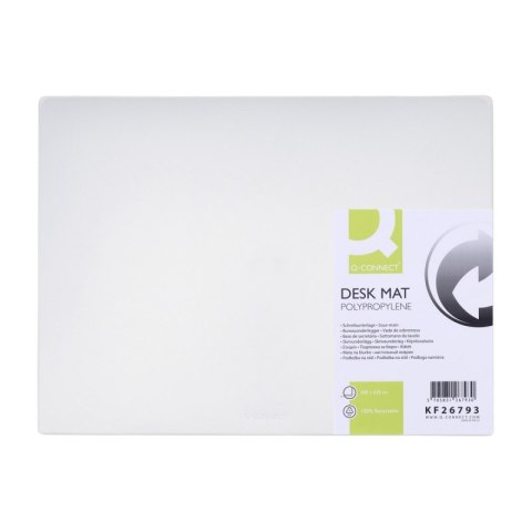 Podkładka na biurko Q-CONNECT, PP, 500x630mm, transparentna Podkładka na biurko Q-CONNECT, PP, 500x630mm, transparentna