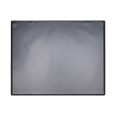 Podkładka na biurko Q-CONNECT, PP, 630x500mm, z przezroczystą folią, czarna Podkładka na biurko Q-CONNECT, PP, 630x500mm, z przezroczystą folią, czarna