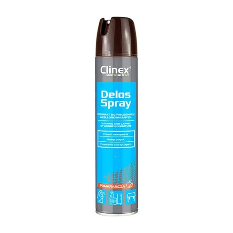 Spray CLINEX Delos Shine, do pielęgnacji i czyszczenia mebli drewnianych, 300ml Spray CLINEX Delos Shine, do pielęgnacji i czyszczenia mebli drewnianych, 300ml