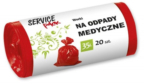 Worki na odpady medyczne STELLA, LDPE, 35 l, 20 szt. Worki na odpady medyczne STELLA, LDPE, 35 l, 20 szt.