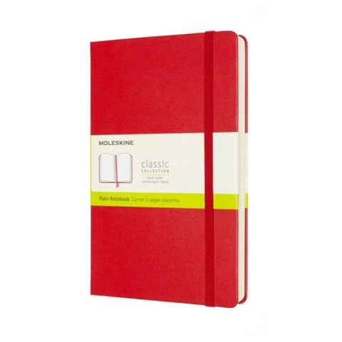 Notes MOLESKINE Classic L (13x21 cm) gładki, twarda oprawa, scarlet red, 400 stron, czerwony Notes MOLESKINE Classic L (13x21 cm) gładki, twarda oprawa, scarlet red, 400 stron, czerwony