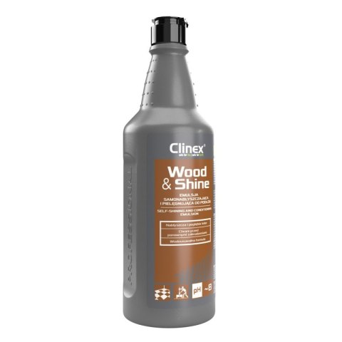 Emulsja CLINEX Wood&Shine, samonabłyszczająca i pielęgnująca podłogi, 1l Emulsja CLINEX Wood&Shine, samonabłyszczająca i pielęgnująca podłogi, 1l