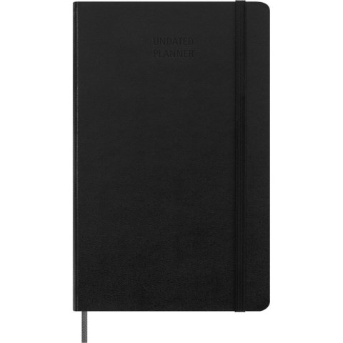 Kalendarz tygodniowy MOLESKINE bez dat, L, twarda oprawa, czarny Kalendarz tygodniowy MOLESKINE bez dat, L, twarda oprawa, czarny