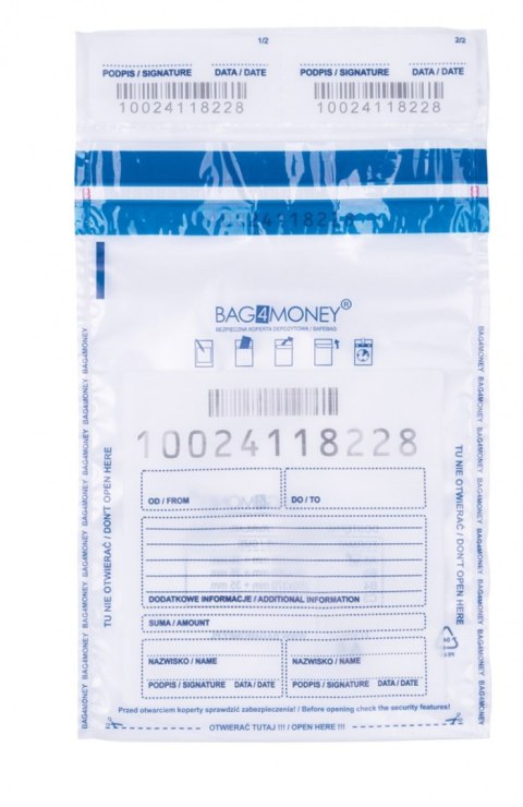 Koperta bezpieczna OFFICE PRODUCTS, M5, 150x220mm, 50szt., transparentna Koperta bezpieczna OFFICE PRODUCTS, M5, 150x220mm, 50szt., transparentna