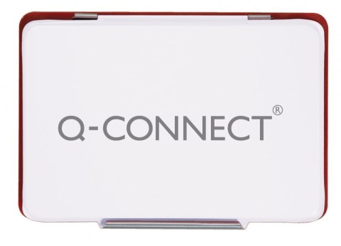 Poduszka do stempli Q-CONNECT, z tuszem, 110x70mm, metalowa, czerwona Poduszka do stempli Q-CONNECT, z tuszem, 110x70mm, metalowa, czerwona