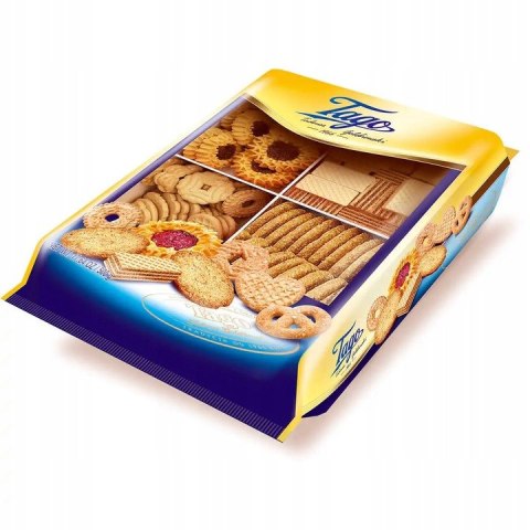 Ciasteczkowy mix TAGO 500g Ciastka: słoneczniki, maślane, wafelki, owsiane Ciasteczkowy mix TAGO 500g Ciastka: słoneczniki, maślane, wafelki, owsiane