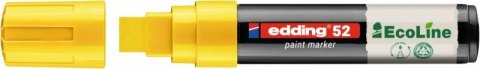 Marker olejowy na bazie wody e-52 EDDING EcoLine, 4-15mm, żółty Marker olejowy na bazie wody e-52 EDDING EcoLine, 4-15mm, żółty