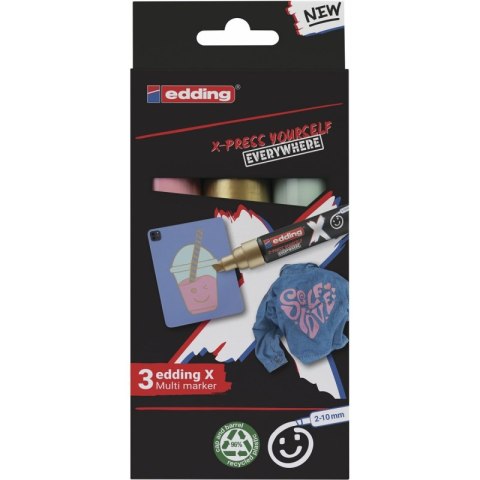 Multi marker e-6900 EDDING, pastelowe kolory, zestaw 3 szt. Multi marker e-6900 EDDING, pastelowe kolory, zestaw 3 szt.