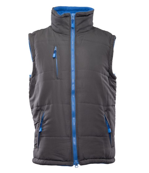 KAMIZELKA COLINO - Stal/Niebieski L