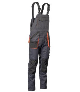SPODNIE OGRODNICZKI - Grafit/Pomarańcz 44