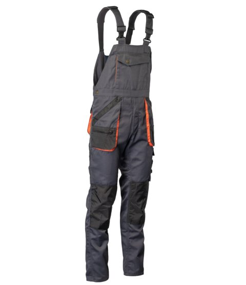 SPODNIE OGRODNICZKI - Grafit/Pomarańcz 44