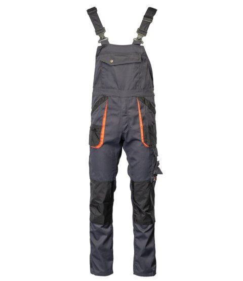 SPODNIE OGRODNICZKI - Grafit/Pomarańcz 44