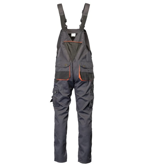 SPODNIE OGRODNICZKI - Grafit/Pomarańcz 44