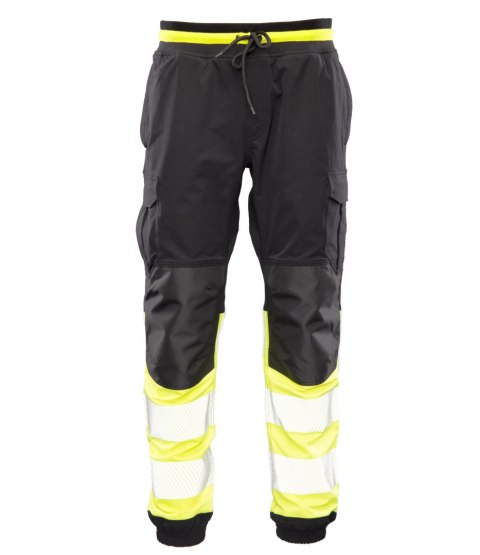 FLASH JOGGER SPODNIE SKF03Y CZARNY/ŻÓŁTY KAT II - Czarny-Żółty(cy) 5XL.
