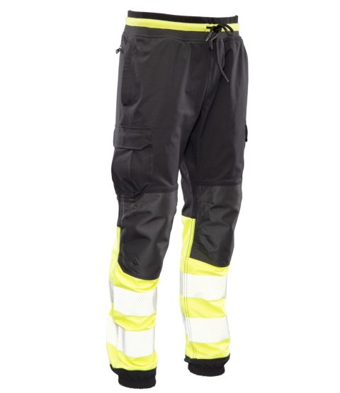 FLASH JOGGER SPODNIE SKF03Y CZARNY/ŻÓŁTY KAT II - Czarny-Żółty(cy) 5XL.