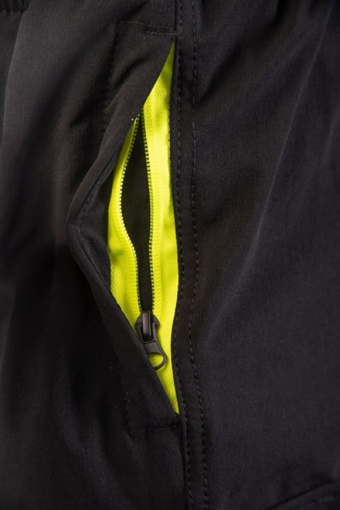 FLASH JOGGER SPODNIE SKF03Y CZARNY/ŻÓŁTY KAT II - Czarny-Żółty(cy) 5XL.