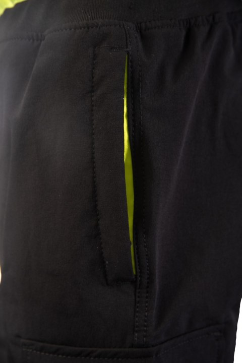 FLASH JOGGER SPODNIE SKF03Y CZARNY/ŻÓŁTY KAT II - Czarny-Żółty(cy) 5XL.