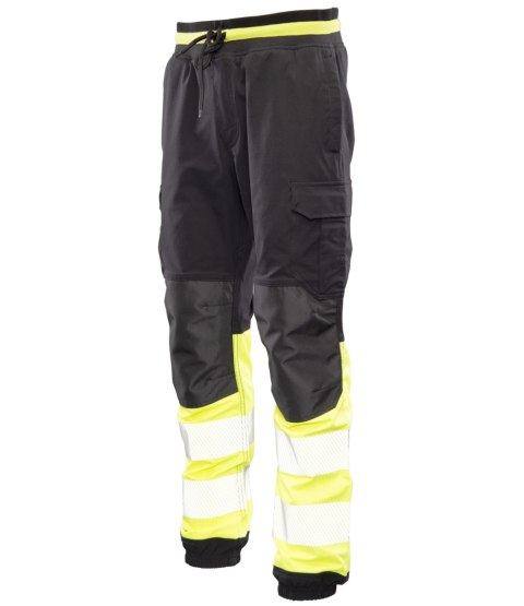 FLASH JOGGER SPODNIE SKF03Y CZARNY/ŻÓŁTY KAT II - Czarny-Żółty(cy) M