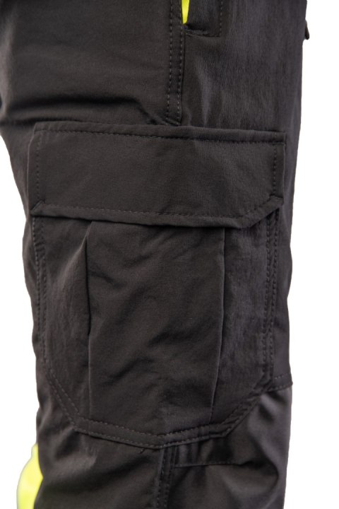 FLASH JOGGER SPODNIE SKF03Y CZARNY/ŻÓŁTY KAT II - Czarny-Żółty(cy) M