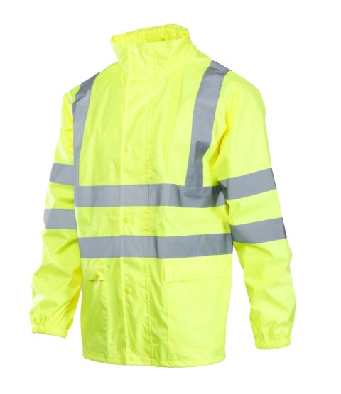 FLASH KURTKA POLIESTER/PU - Żółty XL