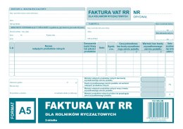 185-3N Faktura VAT RR A5 80kartek MICHALCZYK i PROKOP
