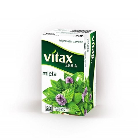 Herbata VITAX MIĘTA STRONG 20t*1,5g ziołowa bez zawieszki Herbata VITAX MIĘTA STRONG 20t*1,5g ziołowa bez zawieszki