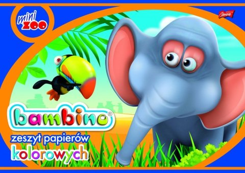 Zeszyt papierów kolorowych nabłyszczanych A4 10 kartek MINI ZOO BAMBINO *1802 MAJEWSKI Zeszyt papierów kolorowych nabłyszczanych A4 10 kartek MINI ZOO BAMBINO *1802 MAJEWSKI