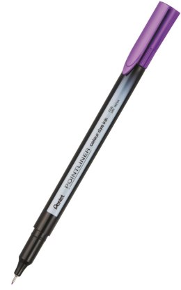 Cienkopis pointliner colour, liliowy z tuszem na bazie wody, S40-V3 PENTEL